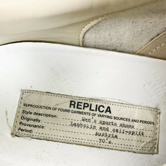 Maison Margiela Replica Mens Blue Low Top Sneaker - Picture 5 of 9